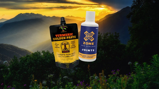 Turmeric Golden Paste and X-ZONE Joints Rub bundle for natural joint pain relief and inflammation